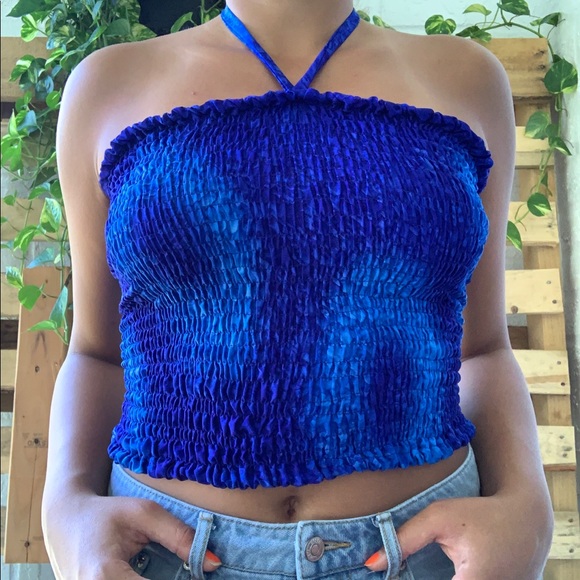 Blue Rima Tube Top - Picture 4 of 6